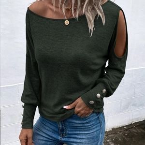 Forest green light sweater